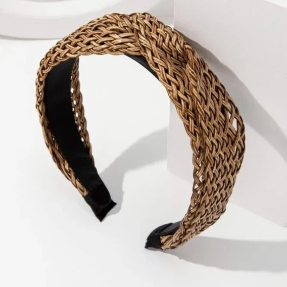 Boho Braided Minimalist Headband - Picture 3 of 6